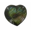 Image 1 : 53.08ct Gem Grade Labradorite Polished Heart Neon Peacock Colors (GEM-21169)