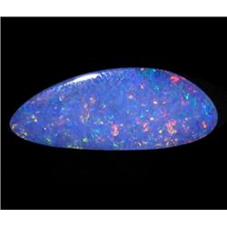 2.07ct Australian Black Opal Doublet Full Fire (GEM-22600B)