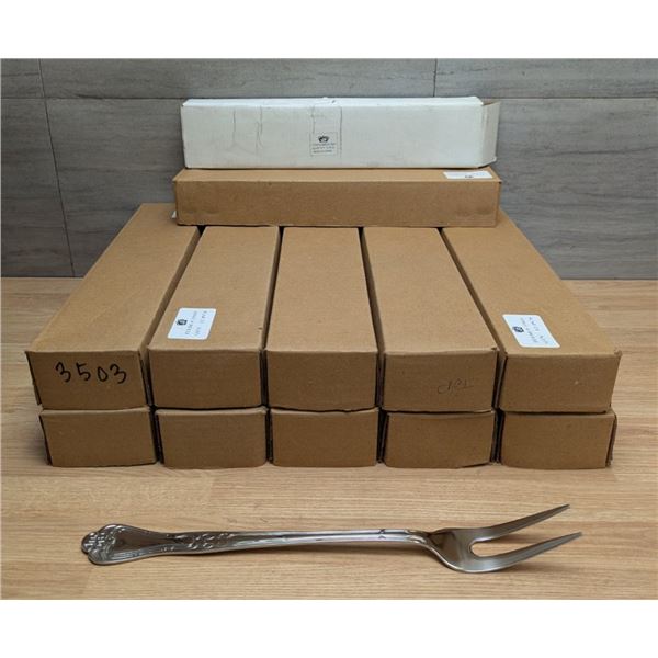 13" Heavy-Gauge Stainless Steel Carving/Pot Forks  - Lot of 144 (12 Boxes)