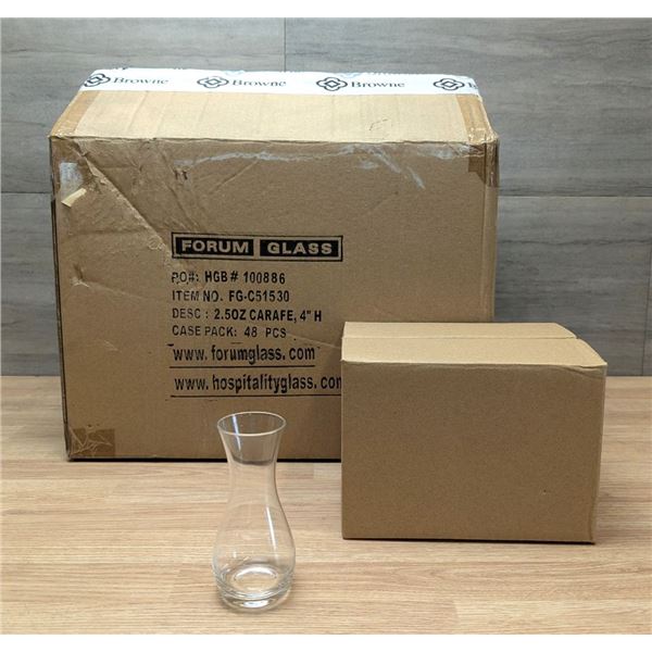 Perfect Pour Mini Carafes 2.5oz/74ml, Browne FGC51530 - Lot of 48 (1 Case)