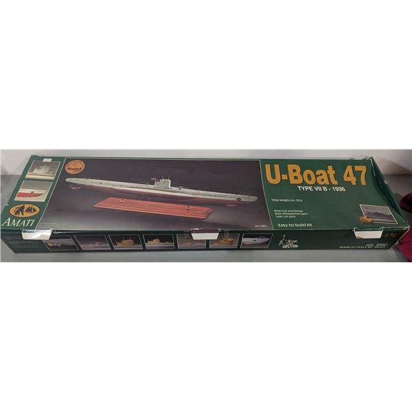 VTG 1996 Amati U-Boat 47 Type VII B 1:72 Model Kit Art. 1602