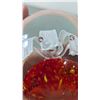 Image 2 : Art Glass Floral Jellyfish Style Paperweight w/ Controlled Bubble Base