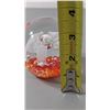 Image 3 : Art Glass Floral Jellyfish Style Paperweight w/ Controlled Bubble Base