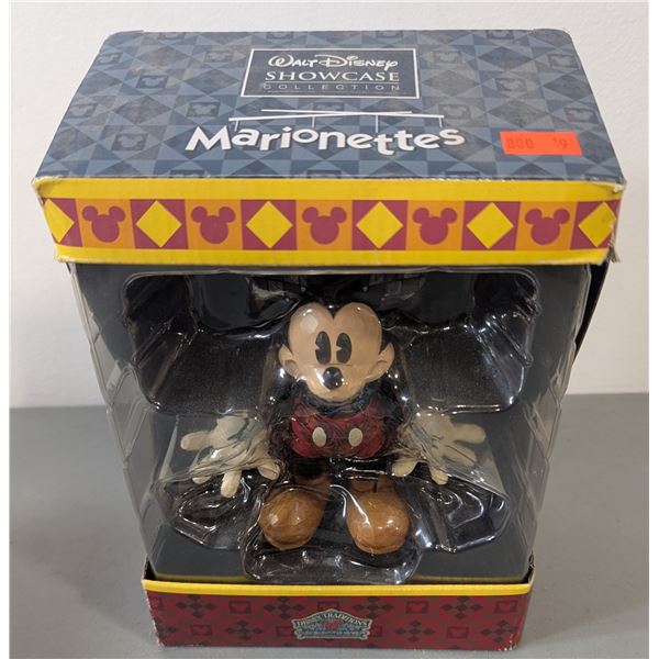 Walt Disney Showcase Collection Mickey Mouse Marionette Figure w/ Original Box