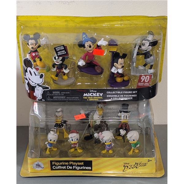 Disney Mickey Mouse 90th Anniversary & DuckTales Collectible Figure Playset Lot