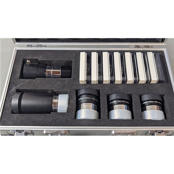 Telescope Eyepiece & Filter Accessory Set w/ Plössl Lenses & Aluminum Case