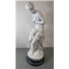 Image 1 : VTG Marwal Industries Chalkware Lady w/ Flowers Statue - After Mathurin Moreau