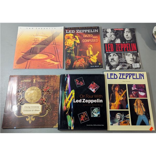 Led Zeppelin Book & Magazine Lot - Dazed and Confused, On Tour, Complete Guide & More