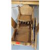 Image 2 : VTG Handmade Wooden Doll Swing & Cradle w/ Rocking Base