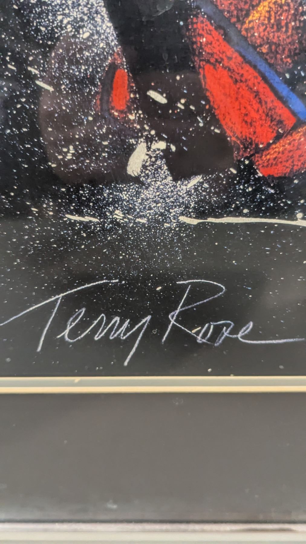 VTG 1988 Terry Rose “Shot…And…A Goal!” Signed Hockey Print w/ Fr