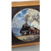 Image 3 : VTG Ted Xaras “Steam on the CPR” 3-Pc Collector Plate Set w/ Frame