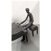 Image 4 : Assorted Welded Metal Folk Art Sculptures - Musicians, Piano Player & Insect