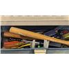 Image 2 : VTG Cantilever Tool Box w/ Assorted Hand Tools, Hardware & Parts