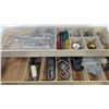 Image 3 : VTG Cantilever Tool Box w/ Assorted Hand Tools, Hardware & Parts