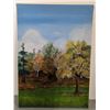 Image 1 : VTG 1978 Signed E.S. Autumn Landscape Painting