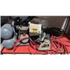 Image 1 : Assorted Power Tools w/ Makita Circular Saw, Air Compressor, Extension Cords & More
