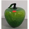 Image 1 : Green Glass Apple Art Decor