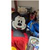 Image 2 : Disney Shelf Lot - Figurines, Stuffed Plushes, PEZ, Mickey Glove, Puzzle & More