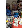 Image 3 : Disney Shelf Lot - Figurines, Stuffed Plushes, PEZ, Mickey Glove, Puzzle & More