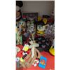 Image 4 : Disney Shelf Lot - Figurines, Stuffed Plushes, PEZ, Mickey Glove, Puzzle & More