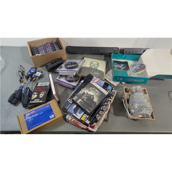 Variety Lot - Fallout 3 for PC, Gundam, Westward Screwdrivers, Defcon Bike Lock & More