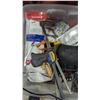 Image 6 : Assorted Power & Hand Tools w/ Mastercraft 12V Drill, Precision Engraver, Clamp & More