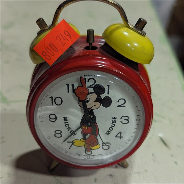 VTG Disney Mickey Mouse Alarm Clock