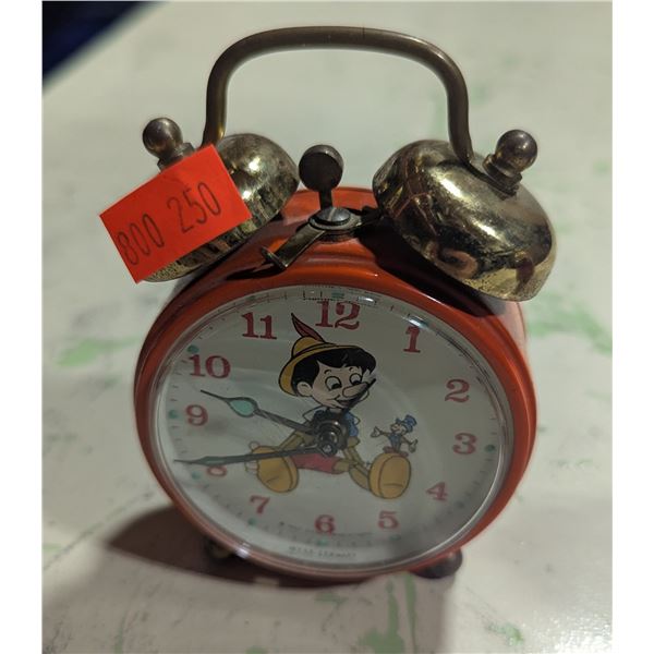 VTG Disney Pinocchio Alarm Clock