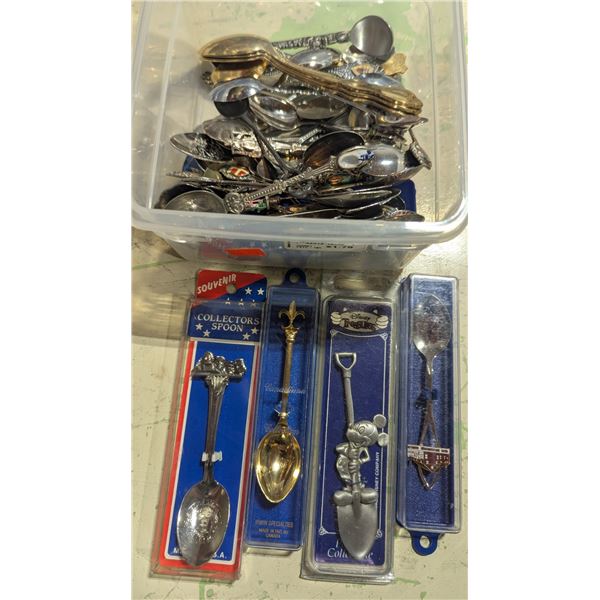 Assorted Souvenir & Collector Spoons w/ Disney, Fleur-de-Lis & More