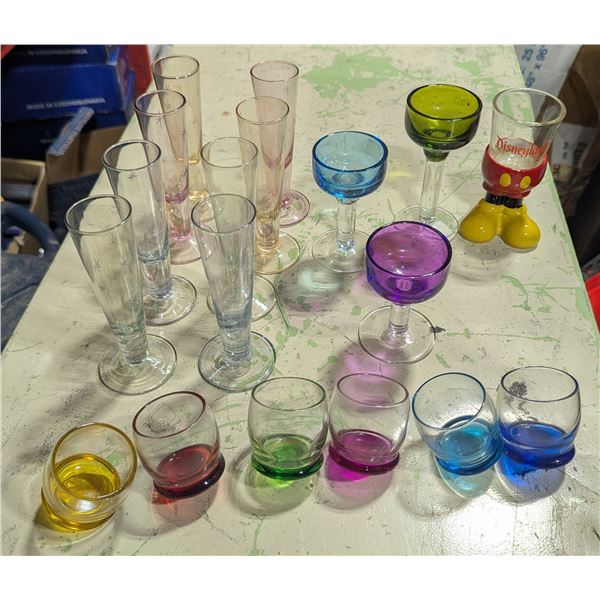 Lot of Assorted Glasses & Tumblers w/ Disney Cup & Cup Holder