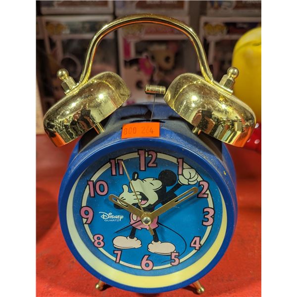 VTG Disney Mickey Mouse Quartz Alarm Clock