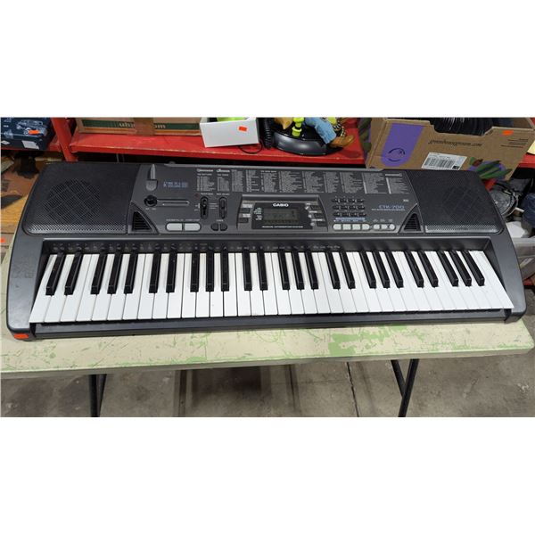 Casio Electronic Keyboard w/ 100 Tones, 100 Rhythms, Song Bank & Mic Input