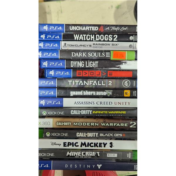 XBOX One / 360 & Playstation Four (PS4) Games Grand Theft Auto, Uncharted 4, Call of Duty & More