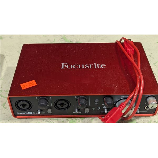 Focusrite Scarlett 2i4 USB Audio Interface w/ USB Cable