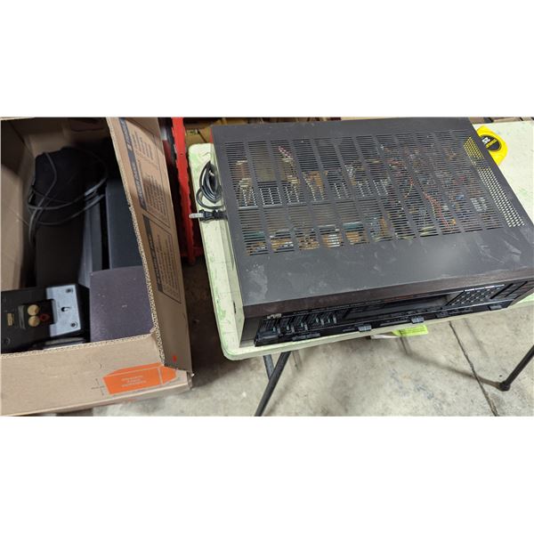 VTG JVC R-X350V Stereo Receiver w/ Onkyo Speakers & Assorted Audio Components