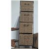 Image 1 : Five Tier Storage Rack w/ Wicker Removable Drawers