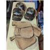 Image 1 : Lot of Three Keystone Camo Ball Caps & Kuny's Tool Belts