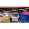 Image 1 : Variety Home & Garage Tool Lot - Shovel, Power Fist Airbrush Kit, Rope & Straps & More