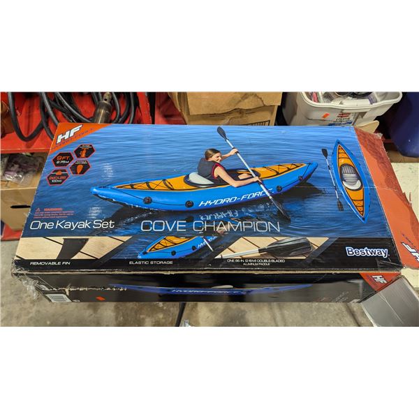 Hydro Force Cove Champion Inflatable Kayak Set