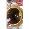 Image 3 : VTG 1972 Hornsea Saffron Pottery Storage Canisters w/ Wood Lids