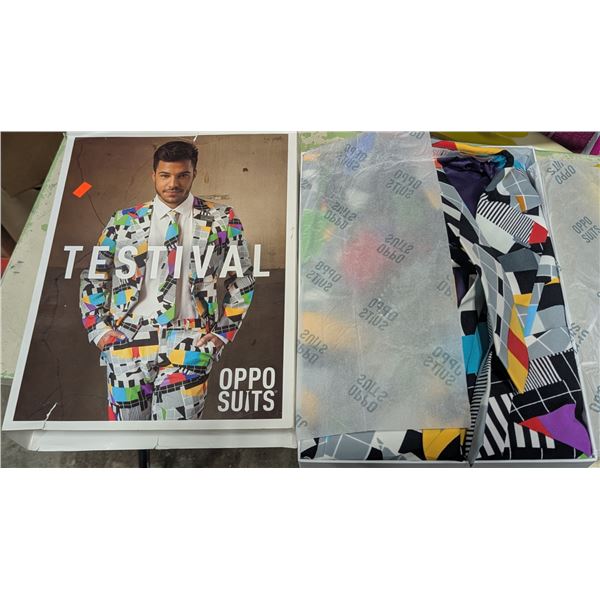OPPO Suits Festival Geometric Print Suit w/ Original Box
