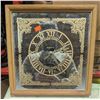 Image 1 : VTG Framed Mirrored Quartz Wall Clock w/ Roman Numerals