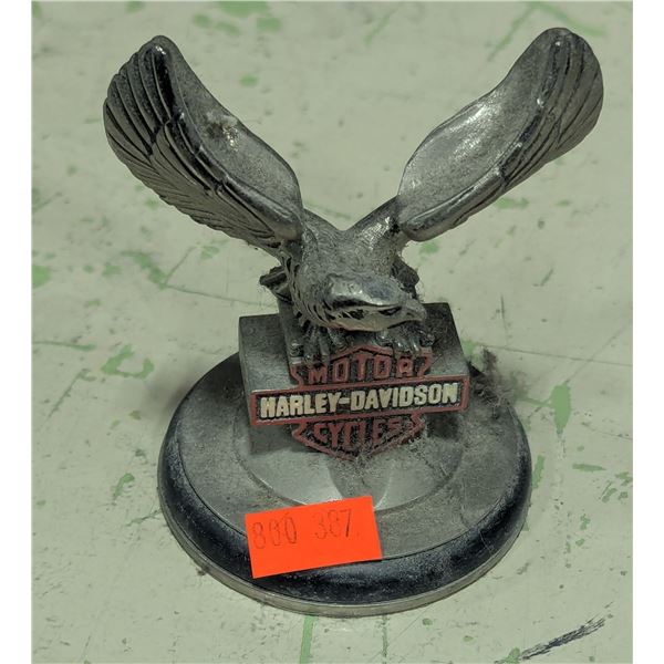 VTG Harley-Davidson Cast Metal Eagle Figurine / Desk Display