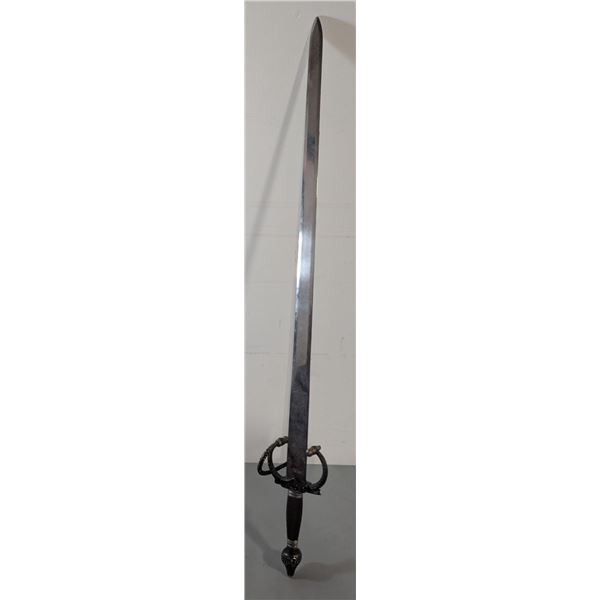 Marto Toledo Spain Decorative Swept-Hilt Rapier Sword w/ Etched Blade