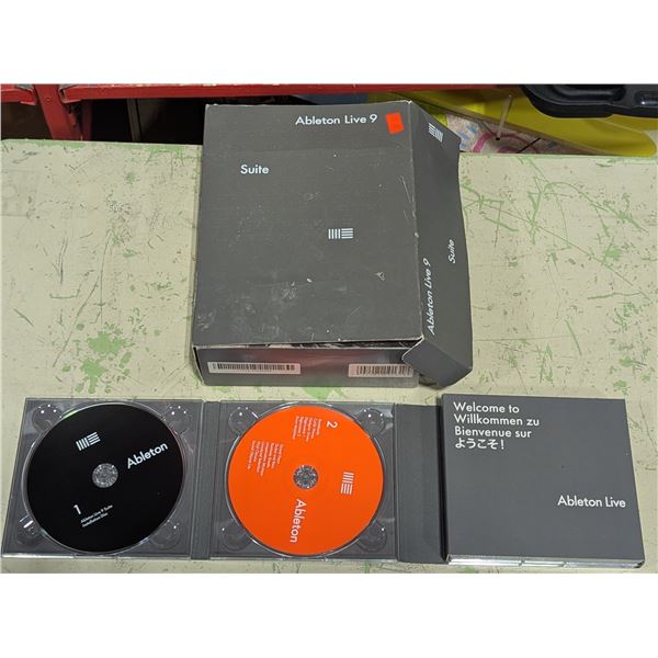 Ableton Live 9 Suite Boxed Software w/ Discs & Manual - License Status Unknown