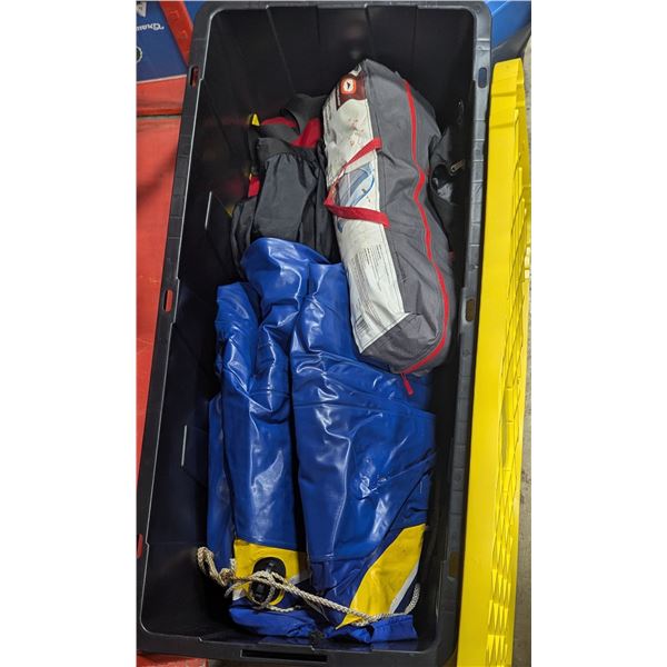 Outdoor Lot - Outbound Tent w/ Bag, Life Jackets, Inflatable Tube