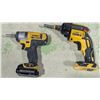 Image 1 : DeWalt Tool Lot - Cordless Impact DCF813 & DCF620 Drywall Screw Gun
