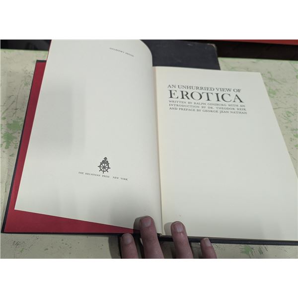 VTG 1958 An Unhurried View of Erotica by Ralph Ginzburg - Collector’s Edition