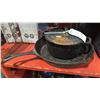 Image 1 : Two Piece Cast Iron Set - Pan & Pot w/ Lid