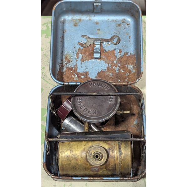 VTG Primus 8R Gasoline Camping Stove w/ Metal Case - Made in Sweden